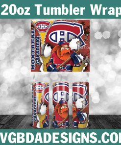 Montreal Canadiens Tumbler Template 20oz, 20oz NHL Tumbler Wrap