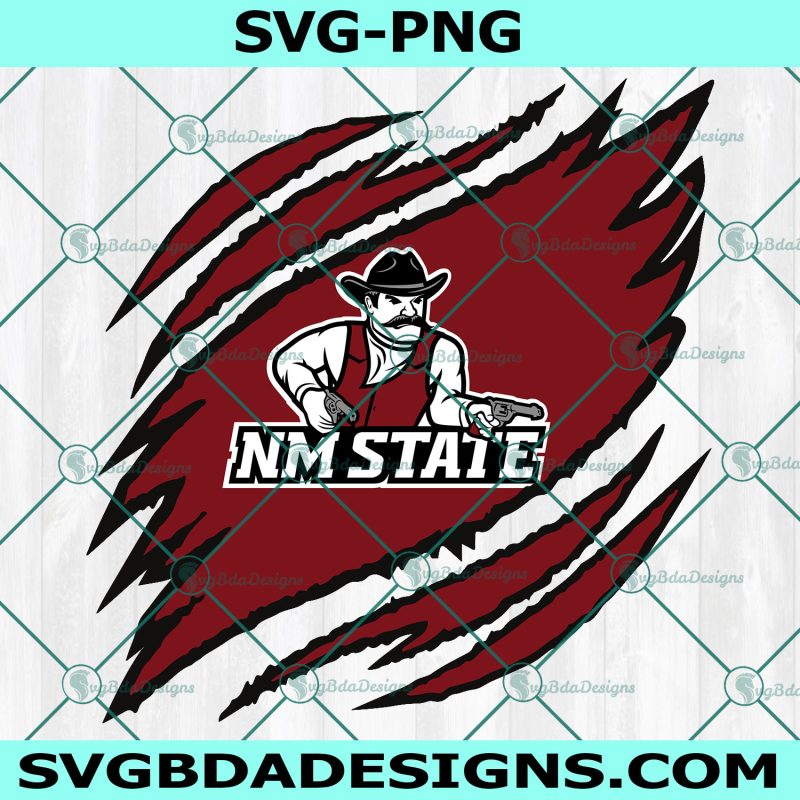 New Mexico State Aggies Ripped Claw SVG, NCAA Mascot University College Svg, NCAA Ripped Claw Svg, NCAA Logo SVG, New Mexico State Aggies Svg