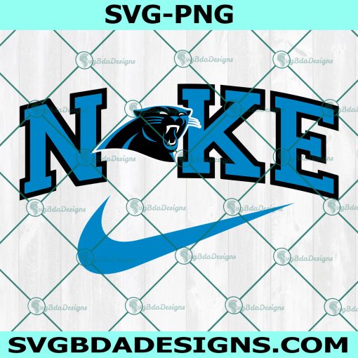 Nike Carolina Panthers Svg, Carolina Panthers Logo Svg, NFL Football Svg, NFL Inspire Logo Nike Svg, Football Team Logo Svg