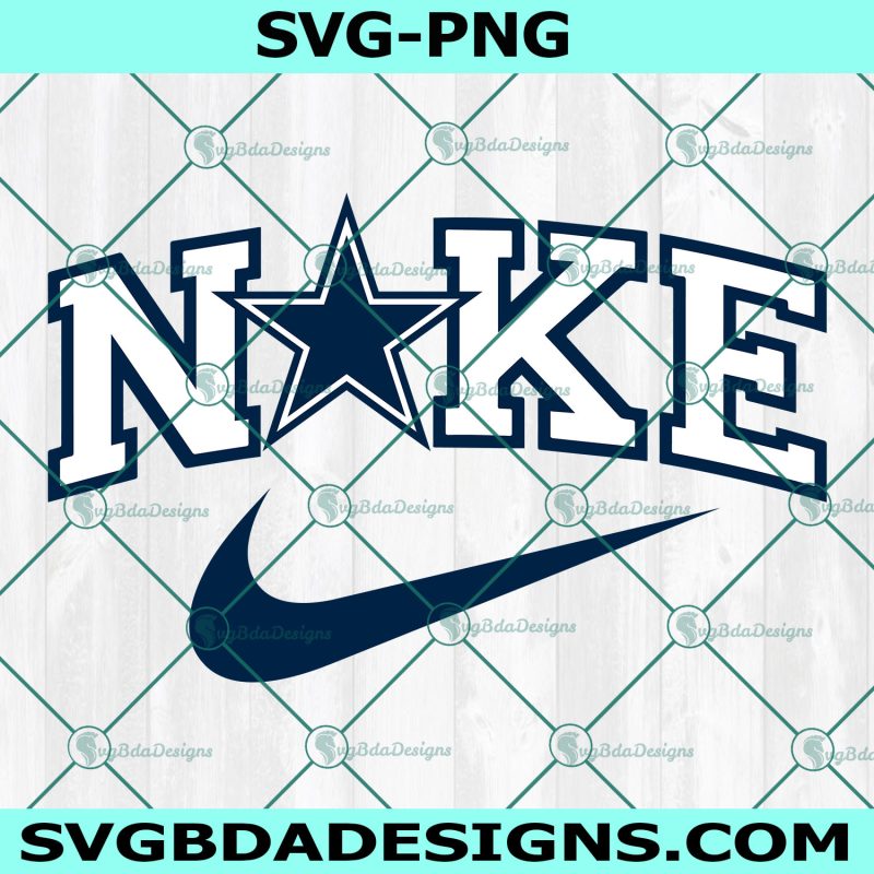 Nike Dallas Cowboys Svg, Dallas Cowboys Logo Svg, NFL Football Svg, NFL Inspire Logo Nike Svg, Football Team Logo Svg