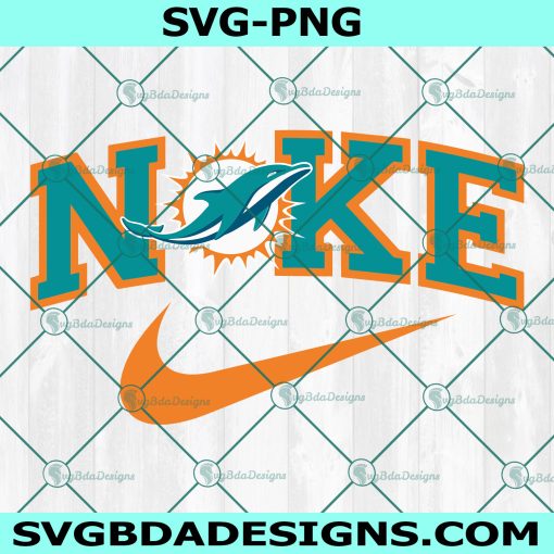Nike Miami Dolphins Svg, Miami Dolphins Logo Svg, NFL Football Svg, NFL Inspire Logo Nike Svg, Football Team Logo Svg
