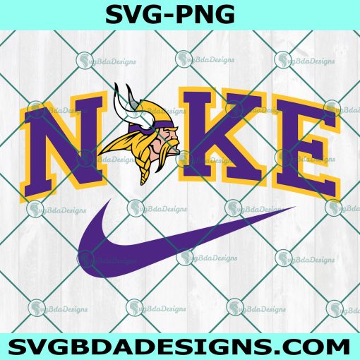 Nike Minnesota Vikings Svg, Minnesota Vikings Logo Svg, NFL Football Svg, NFL Inspire Logo Nike Svg, Football Team Logo Svg