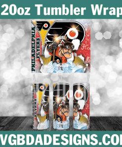 Philadelphia Flyers Tumbler Template 20oz, 20oz NHL Tumbler Wrap, NHL Hockey Template Wrap, Philadelphia Flyers Hockey Tumbler