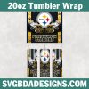 Pittsburgh Steelers 20oz Skinny Tumbler Wrap, Steelers Football Tumbler Wrap, NFL Football Tumbler Template