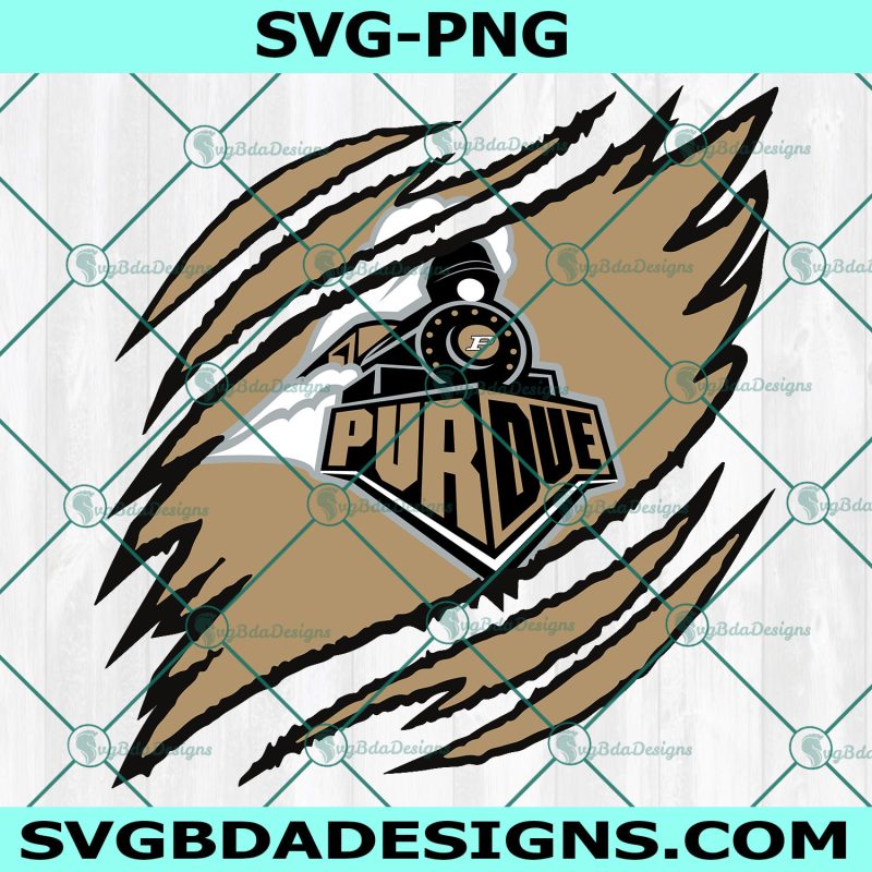Purdue Boilermakers Ripped Claw SVG, NCAA Mascot University College Svg, NCAA Ripped Claw Svg, NCAA Logo SVG, Purdue Boilermakers Svg