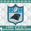 Carolina Panthers Logo NFL Embroidery Designs, Carolina Panthers Embroidery Designs, NFL Logo Embroidery Designs, America Football Embroidery Designs