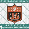 Cincinnati Bengals Logo NFL Embroidery Designs, Cincinnati Bengals Embroidery Designs, NFL Logo Embroidery Designs, America Football Embroidery Designs