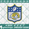 Los Angeles Rams Logo NFL Embroidery Designs, Los Angeles Rams Embroidery Designs, NFL Logo Embroidery Designs, America Football Embroidery Designs