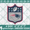 New England Patriots Logo NFL Embroidery Designs, New England Patriots Embroidery Designs, NFL Logo Embroidery Designs, America Football Embroidery Designs